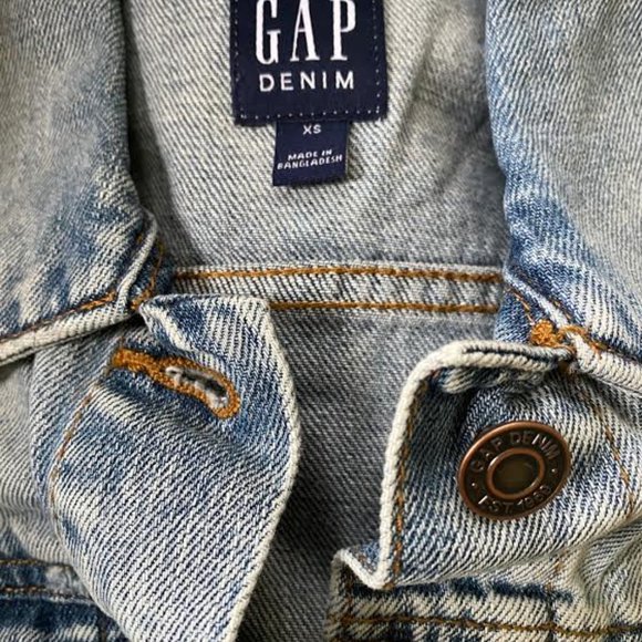 NWT GAP DENIM 1969 Women XS Icon Denim Jean Jacket - Picture 6 of 9